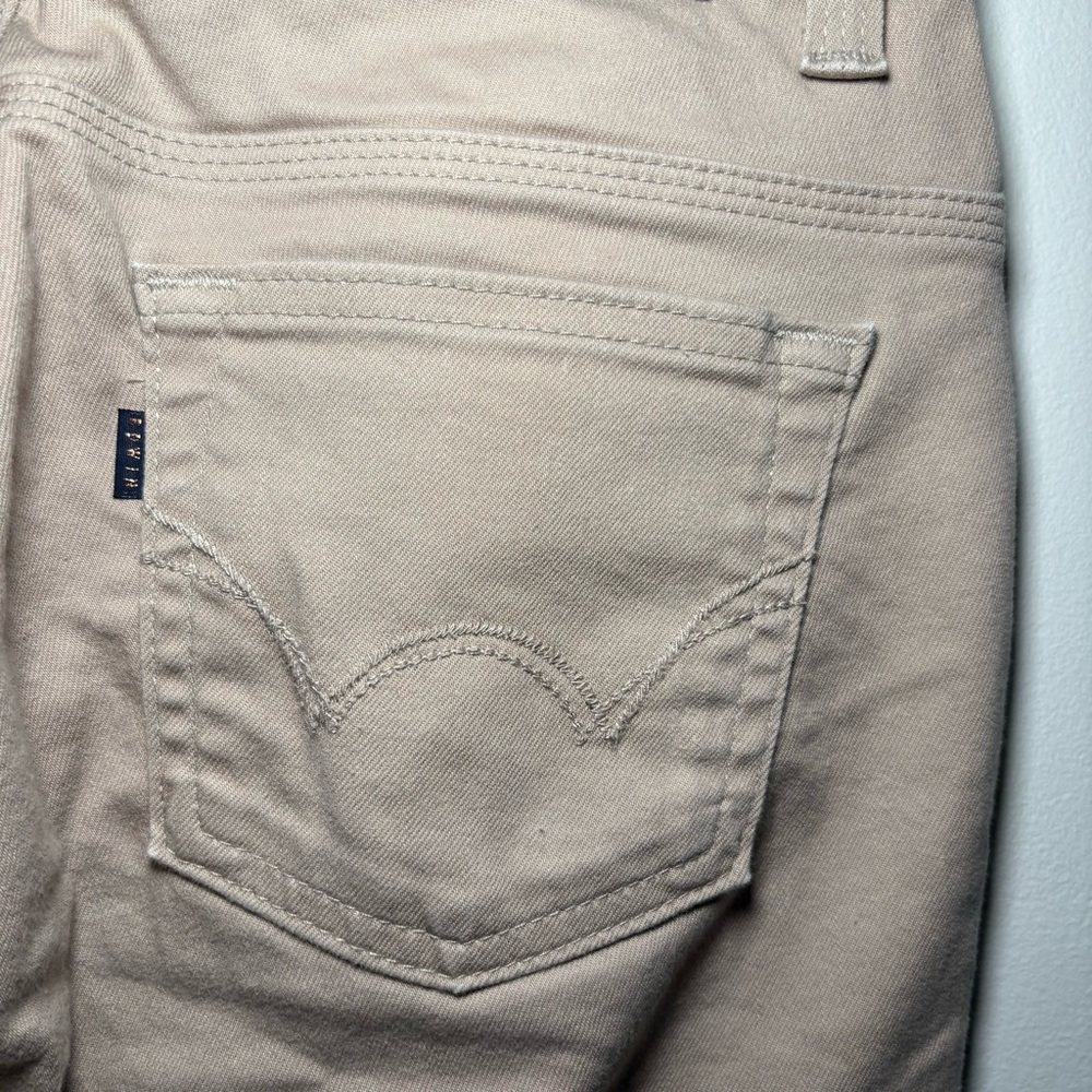 Edwin International Basic Jeans Size 27 Beige Kha… - image 7